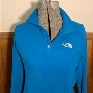 Blue north face pullover